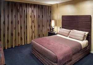 Textured bedroom soft furnishing