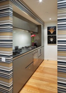 Gallery style kitchen