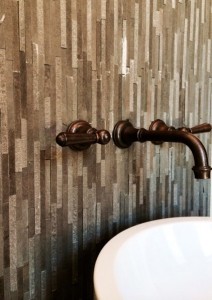 Bathroom taps details