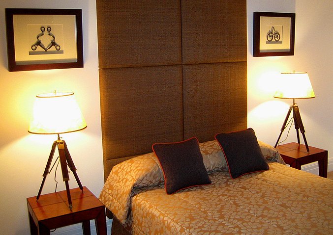 Symmetrical bedroom setting